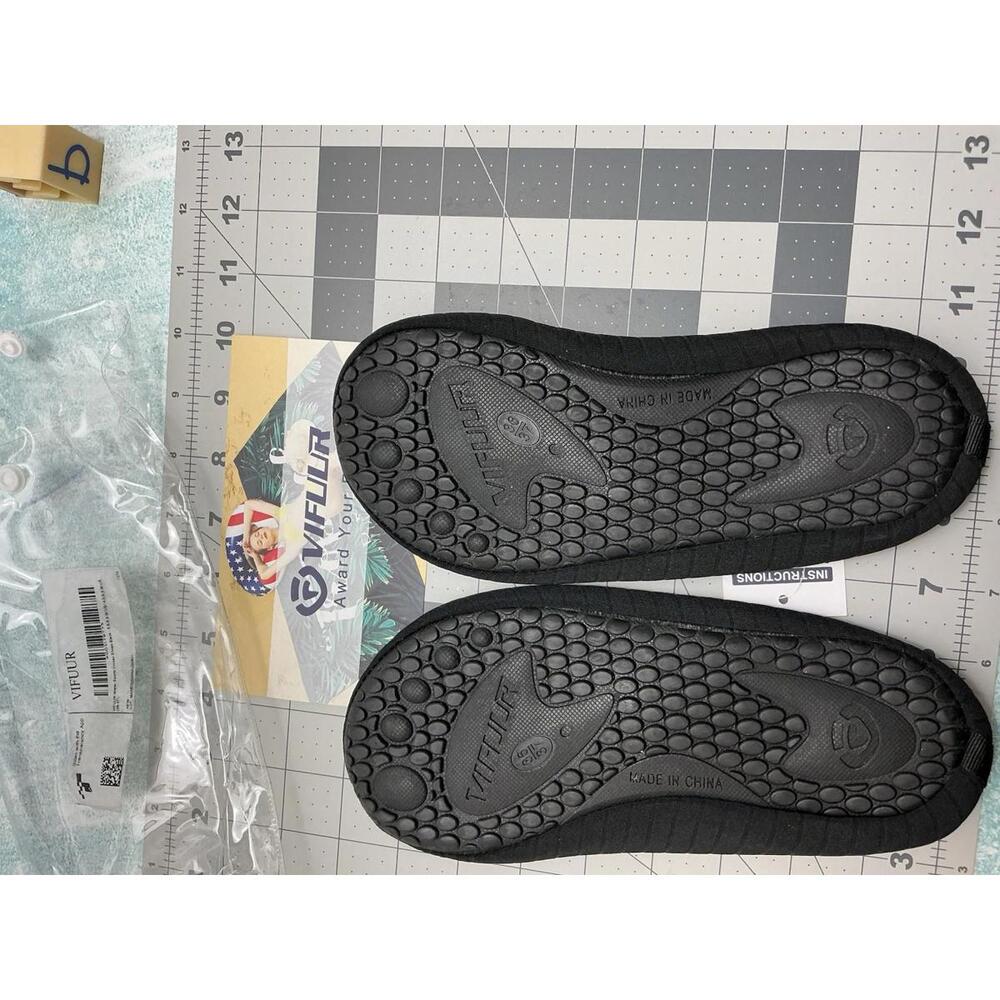 NEW VIFUUR. Water Swim Shoe Beach Aqua Sports Quick Dry Black SzUS 5.5-6.6 - Picture 4 of 7